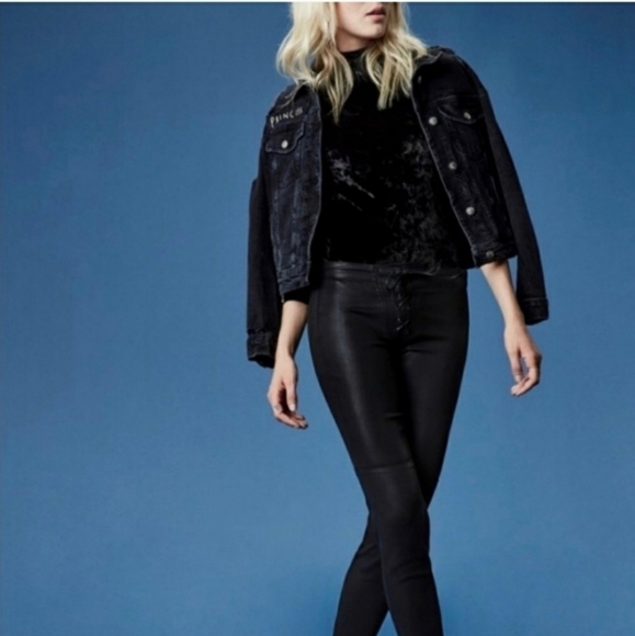 Taylor Hill by Joe's Jeans Black Coated Skinny Ankle Jeans - Picture 3 of 14